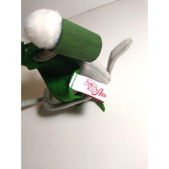 ANNALEE St Patrick's Day Irish Dressed Mouse With Beer Mug 1993 Anthropomorphic - Picture 4 of 5